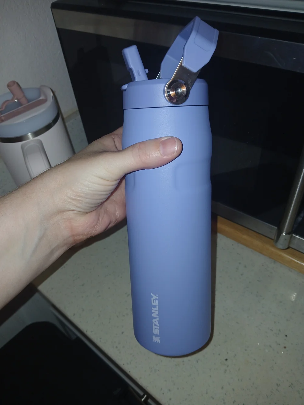 Stanley Rose Quartz Quencher & Hydrangea Iceflow Travel Mug Bundle